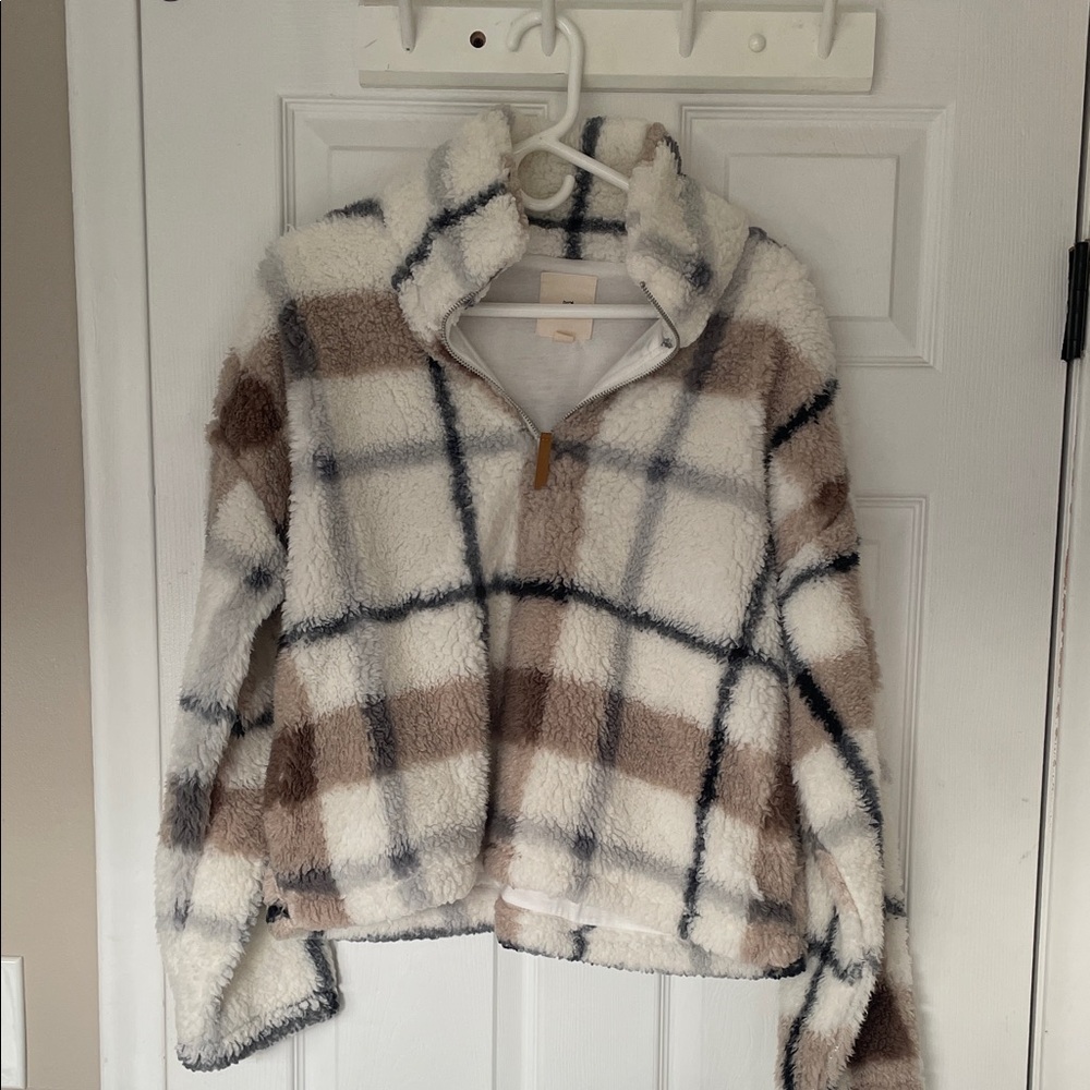 Thread & Supply Cream Fleece Pullover